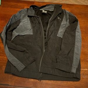 Russell Athletic Black and Gray Windbreaker